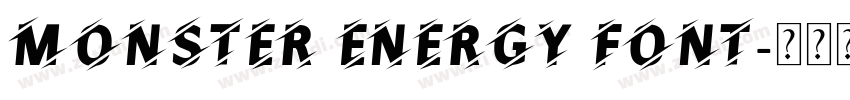 Monster Energy Font字体转换